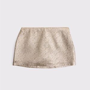 A&F Mid Rise Metallic Mini Skort - NWT!